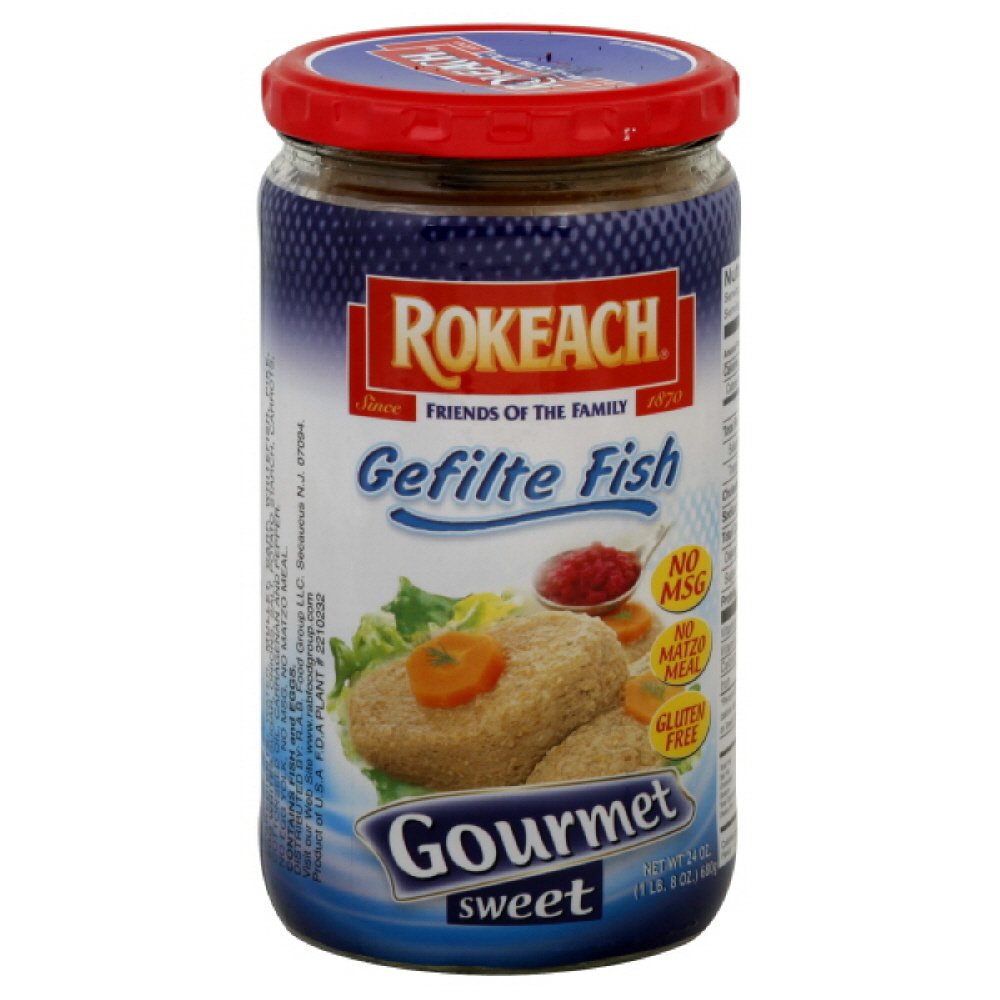 Rokeach Gefilte Fish Premium Gourmet, 24-ounces Glass Bottle (Pack of 3)