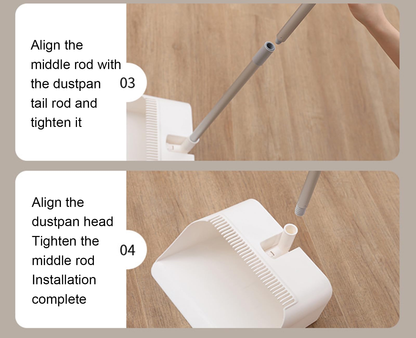 Juego de Escoba y recogedor Plegables: Kit de Barrido Todo en uno para el hogar, Limpiador multisuperficie, diseño Compacto