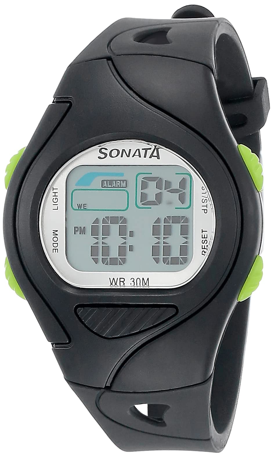 SF Digital Grey Dial Plastic Strap Unisex Watch-NS87011PP01-image-18