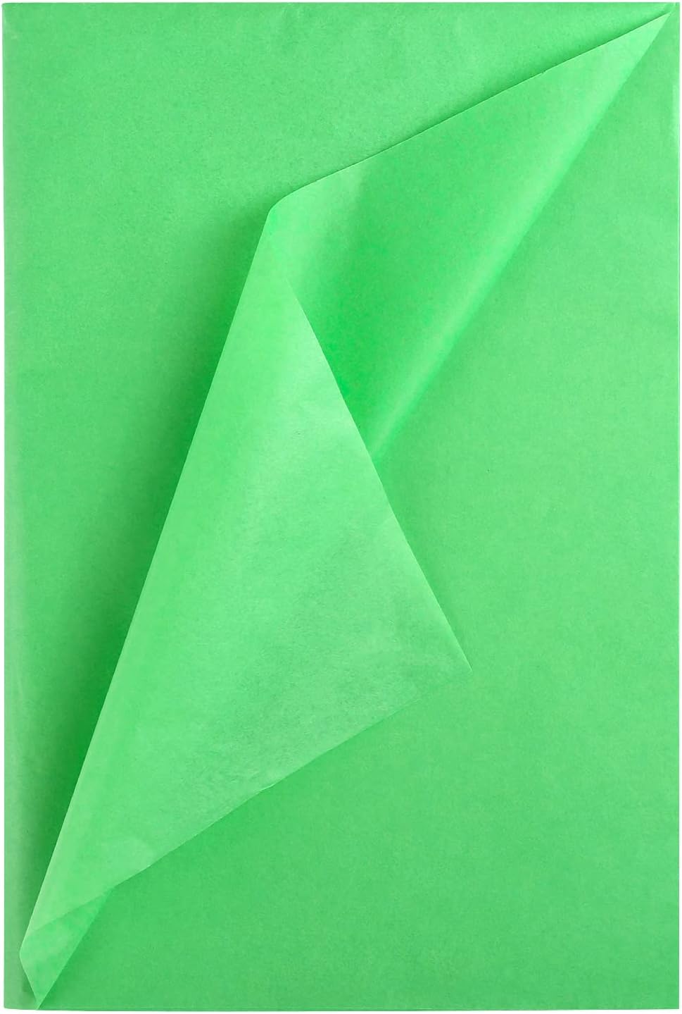 Naler 60 Sheets Green Tissue Paper Bulk Gift Wrapping Tissue Paper Premium Decorative Tissue Paper for Gift Bags Birthday Wedding Easter Decoration Flower Pom Pom, 14x20 Inch