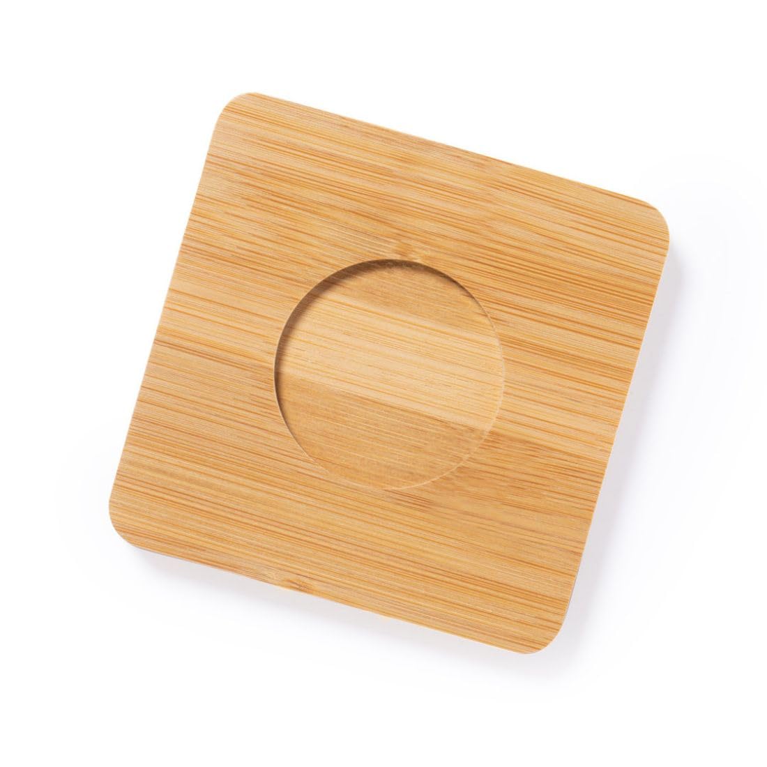 Lote 50 Tazas Cristal Doble Pared 60 ml con Posavasos de Bambú – Pack para Hostelería – Cafetería, Bar, Hotel, Restaurante – Tazas al Por Mayor