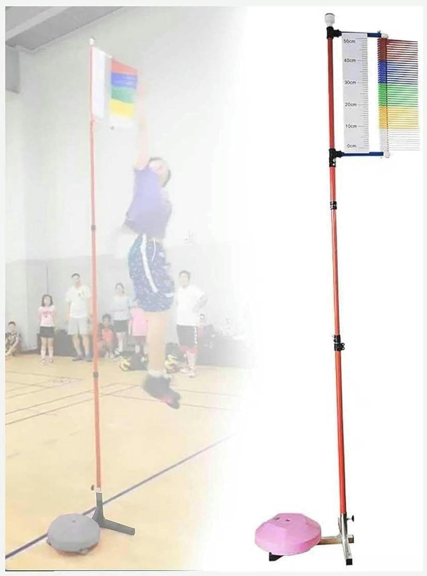 Testeur de saut vertical 3,9-11,5 pieds pour le sport en intérieur