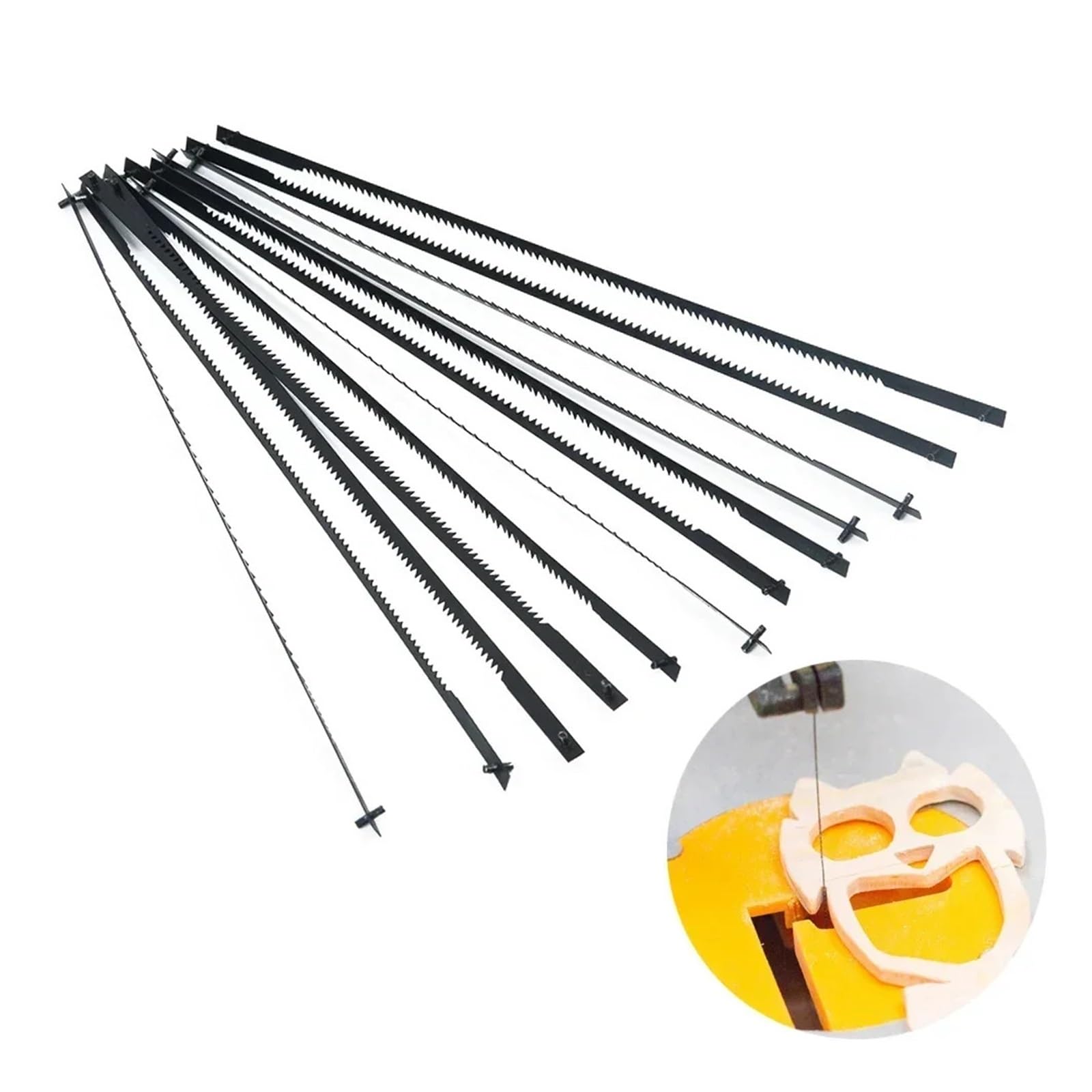 Utensili da taglio for sega da traforo da 12 pezzi, 125 mm, 10 TPI