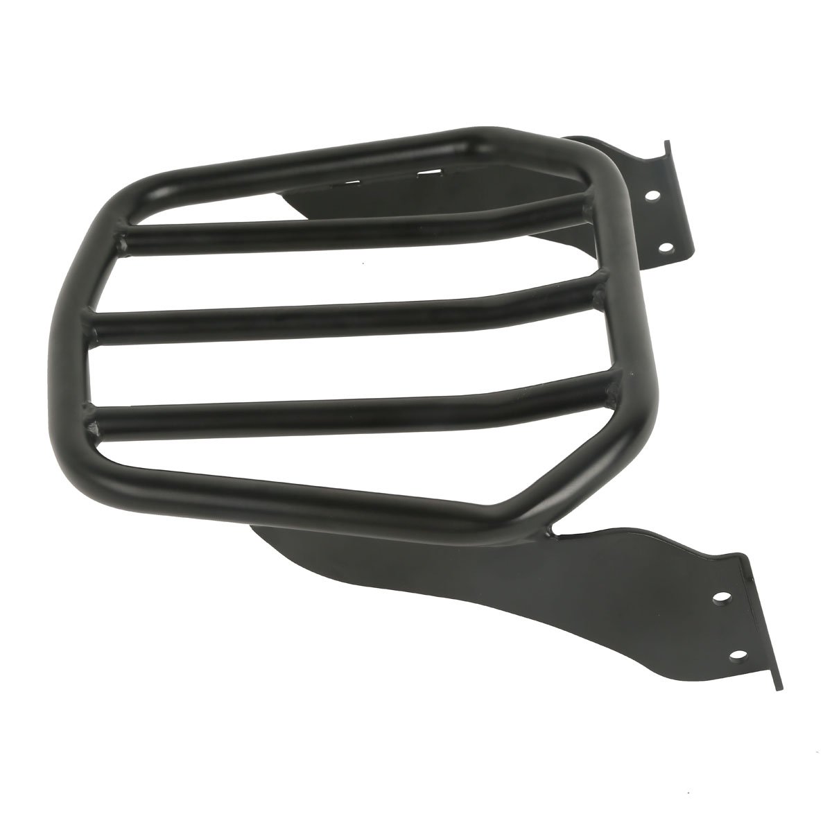 Moto Portapacchi Posteriore Adatto per Harley Softail Fat Boy '07-'17 Softail Custom '07-'10 Night Train '06-'09 Schwarz
