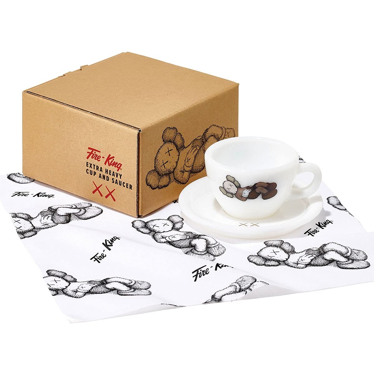 Amazon.co.jp: カウズ TOKYO FIRST Fire-King カップアンドソーサー  