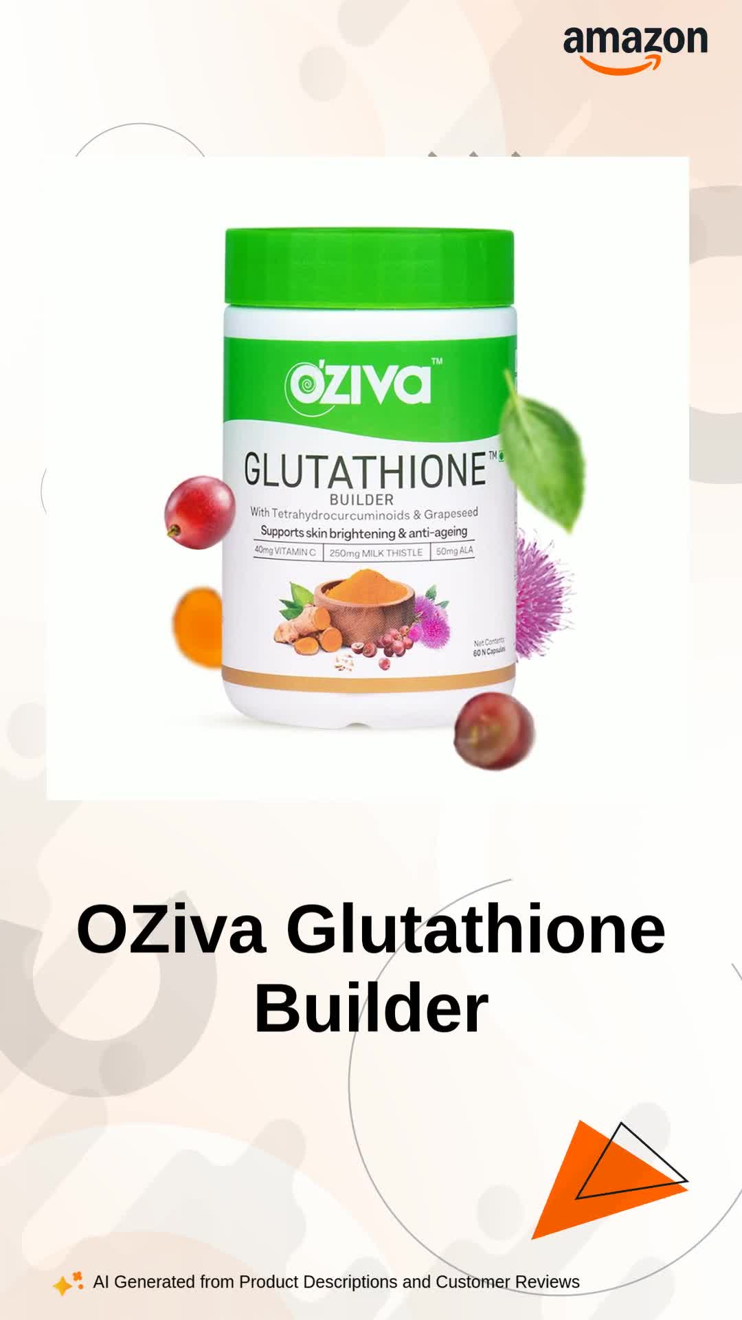 oziva glutathione builder capsules reviews OZiva Plant Based Glutathione Builder | Glutathione Tablets for Skin Glow &  Anti-Ageing