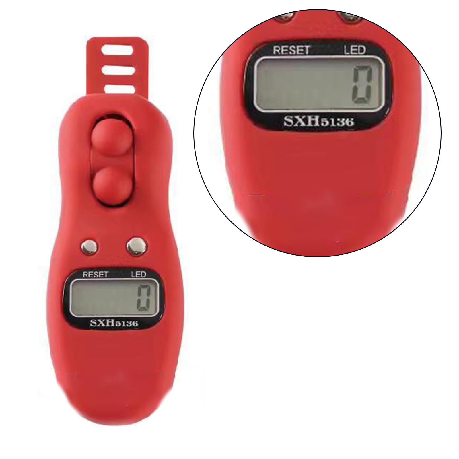 Compteur électronique Tasbih LED – Jusqu’à 99999 – Réinitialisable – Pour Prières Et Comptage – En ABS – Noir, Bleu, Marron