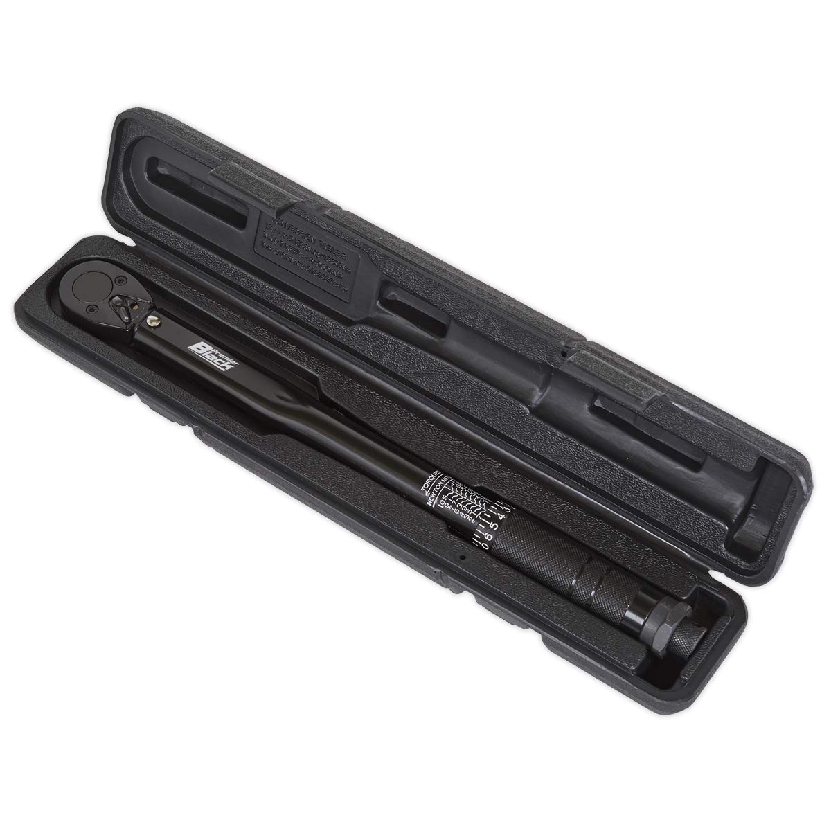 Sealey AK623B - Llave dinamométrica (3/8", Cuadrada), Color Negro