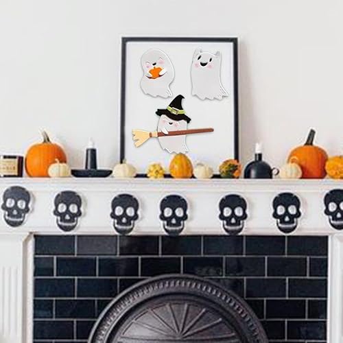 Miniatura 4 de Troqueles de metal plateado para Halloween, troqueles de corte fantasma, noche de fantasma, calabaza en relieve, plantilla para álbumes de recortes,