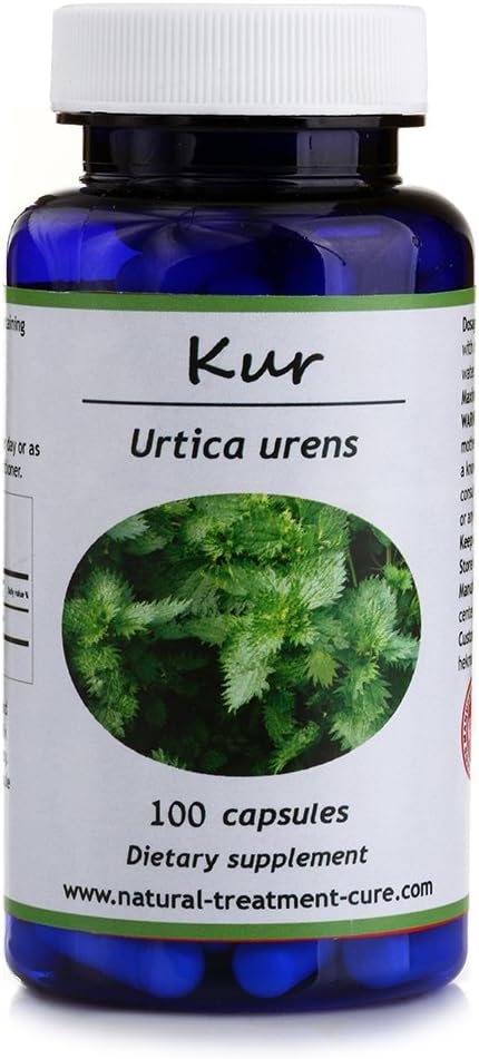 Hekma Center Organic Nettle Leaf - Urtica Urens Rich in Iron - 100 Capsules - Vegan