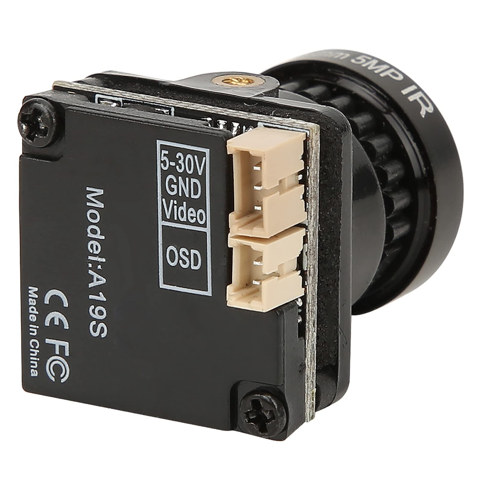 Yctze FPV Kamera 1080p HD 2,3Mm Objektiv mit OSD für Quadcopter Drohnen - -weather, Kompaktes Design