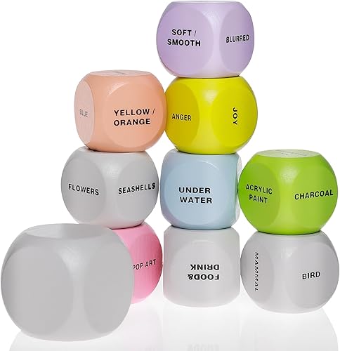 Miniatura 3 de Juego de dados de arte  Juego de dibujo y pintura para artistas y profesores, da rienda suelta a tu creatividad, suministros de arte, ideales para