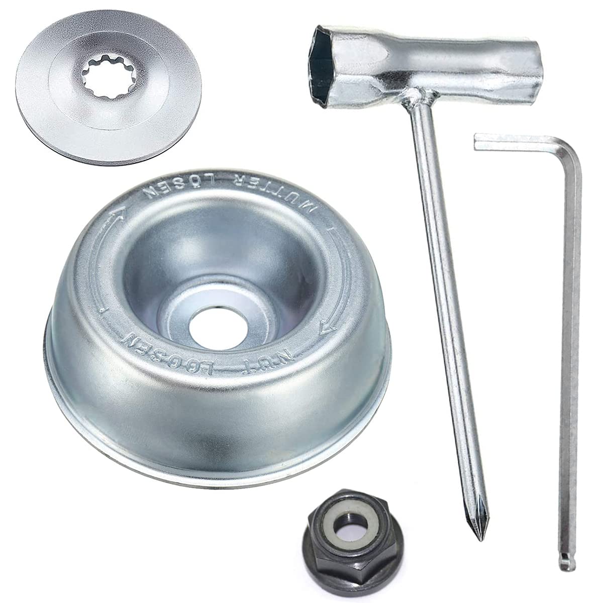 ZAMDOE lámina del Metal de fijación Kit para Stihl FS55 FS55R FS56 FS56RC FS70R FS80 FS85 FS90 FS90R FS94 FS100RX FS110 FS120 FS130 FS130R FS200 FS250 Desbrozadora Recortadora de Hilo
