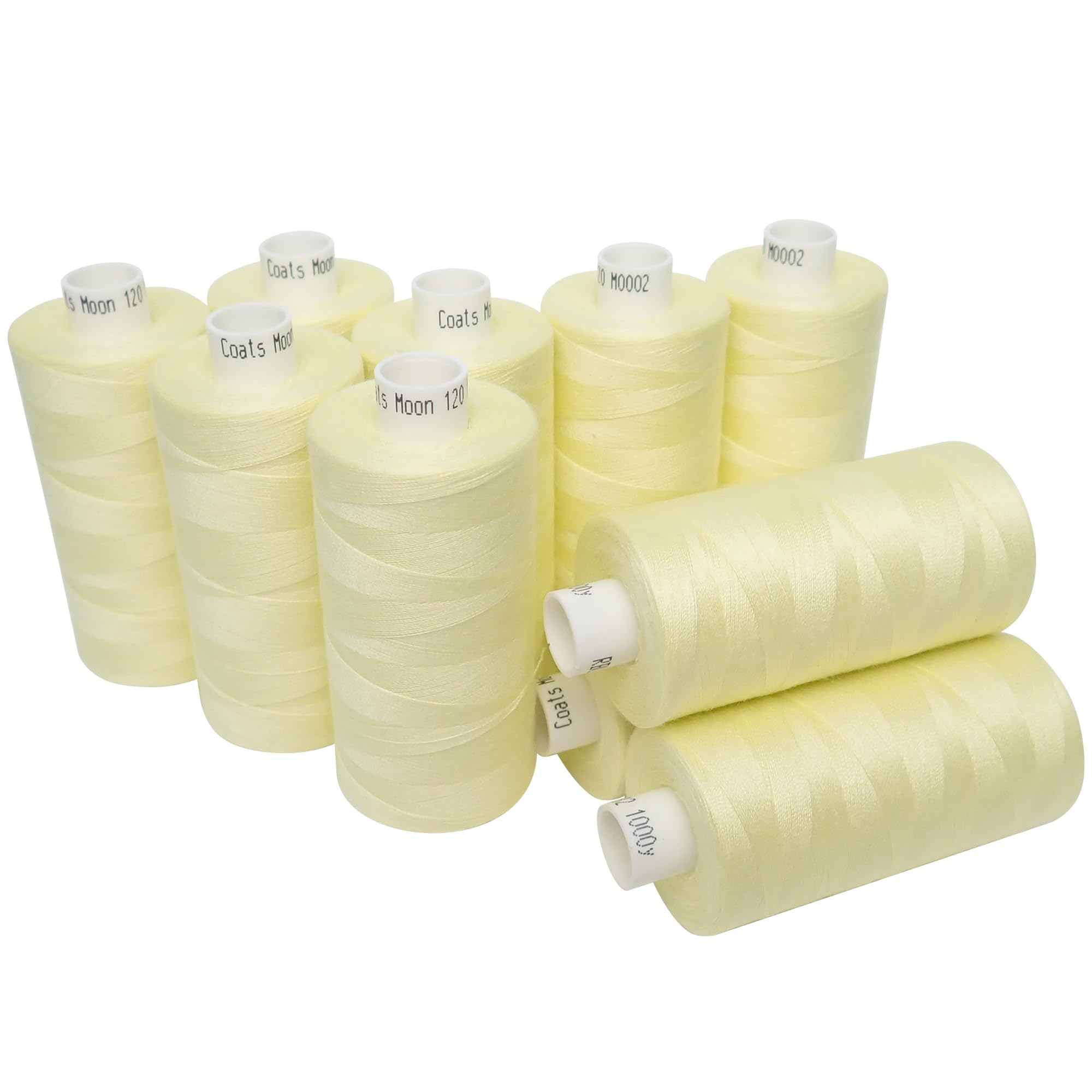 Moon Thread M000210 Lemon Spun Polyester Sewing Thread - 1000M