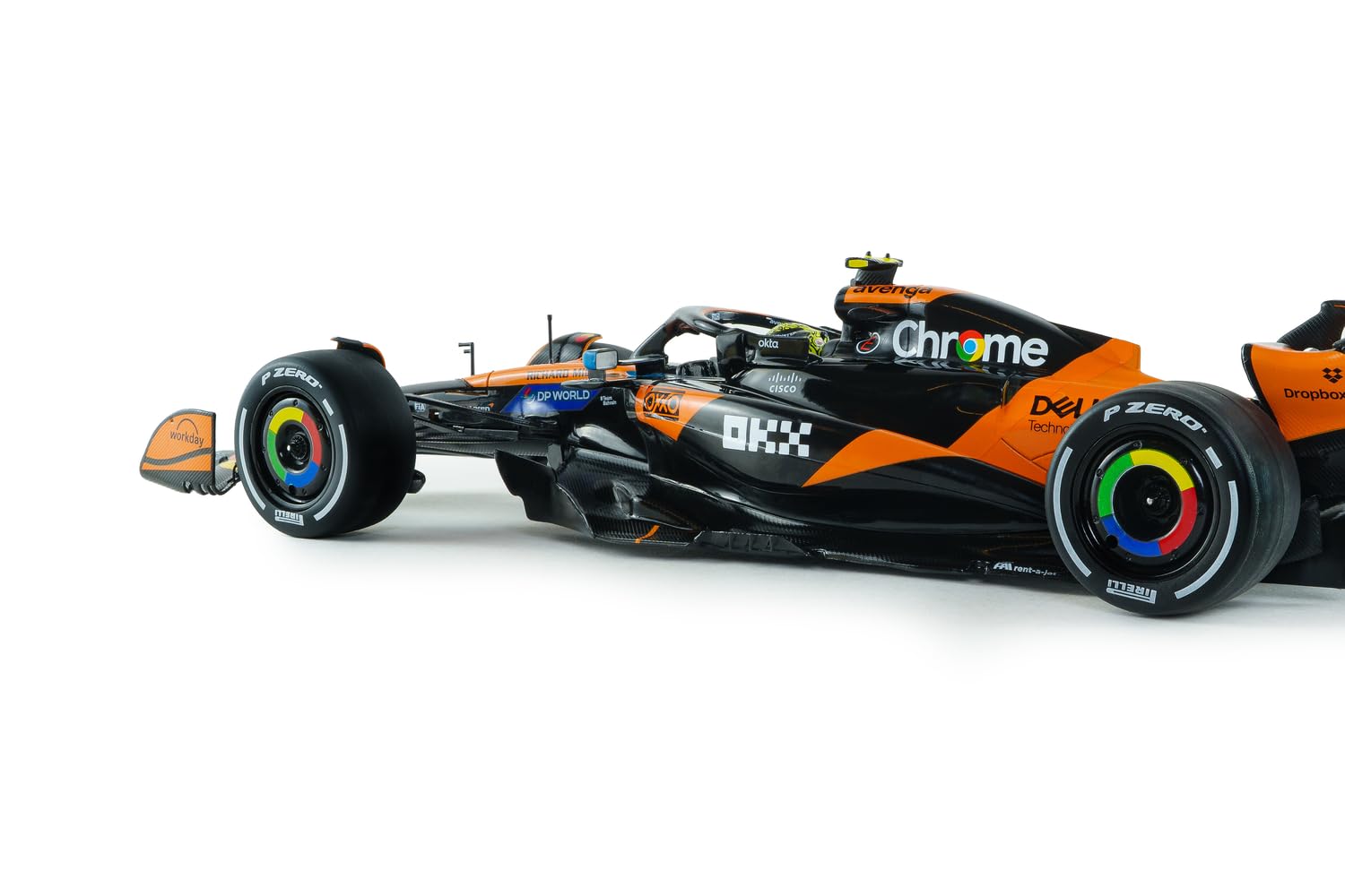 Solido - McLaren MCL39#4 GP Australia 2025 1:18 – Die-Cast Formel 1 Modellauto, Fahrer L. Norris, orange, Sammlermodell, Fensterkarton mit Kunststoffsockel