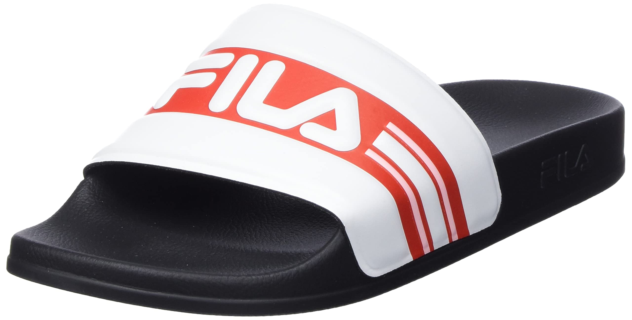 FILA Women's Oceano Slipper Wmn Loafer, Black Fila Red, 9 UK