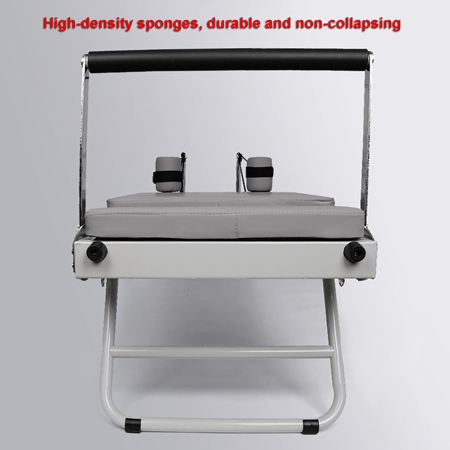 Pilates Reformer Machine per allenamenti a casa con Telaio Pieghevole, Pilates Reformer con 5 Corde di Resistenza, Facile da spostare e riporre, Dotato di robuste Ruote da libreria