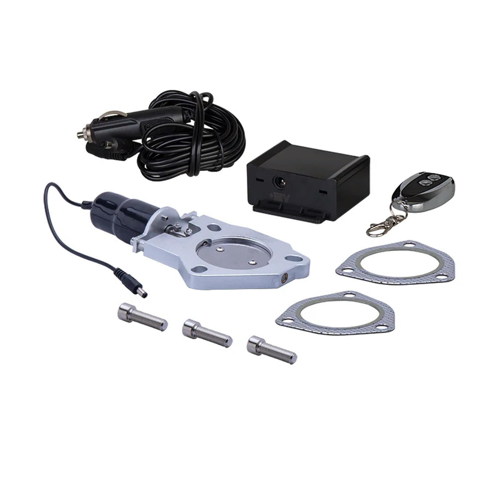Modifiche Auto Parti di Scarico Universali da 2,5 Pollici Testate in Acciaio Inossidabile Kit Valvola di Ritaglio di Scarico Elettrico con Telecomando-Remoto Controller