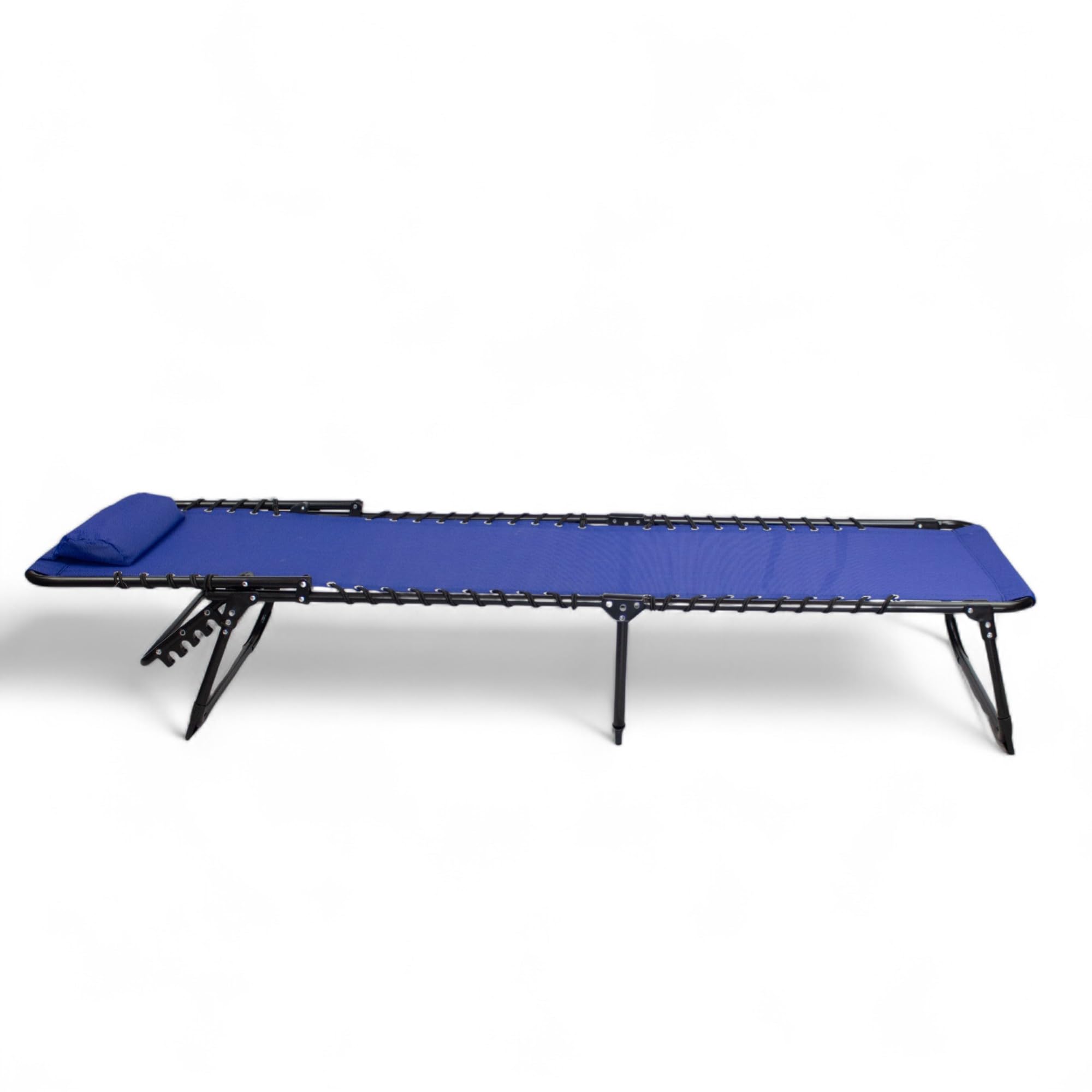 Pincho Tumbona Reclinable Plegable Tumbona Playa, Recliner Chair, Tumbonas Jardin Exterior + Tejido Transpirable, Beach Chair + Cojín Acolchado – Metal Resistente, Asa Transporte, Azul