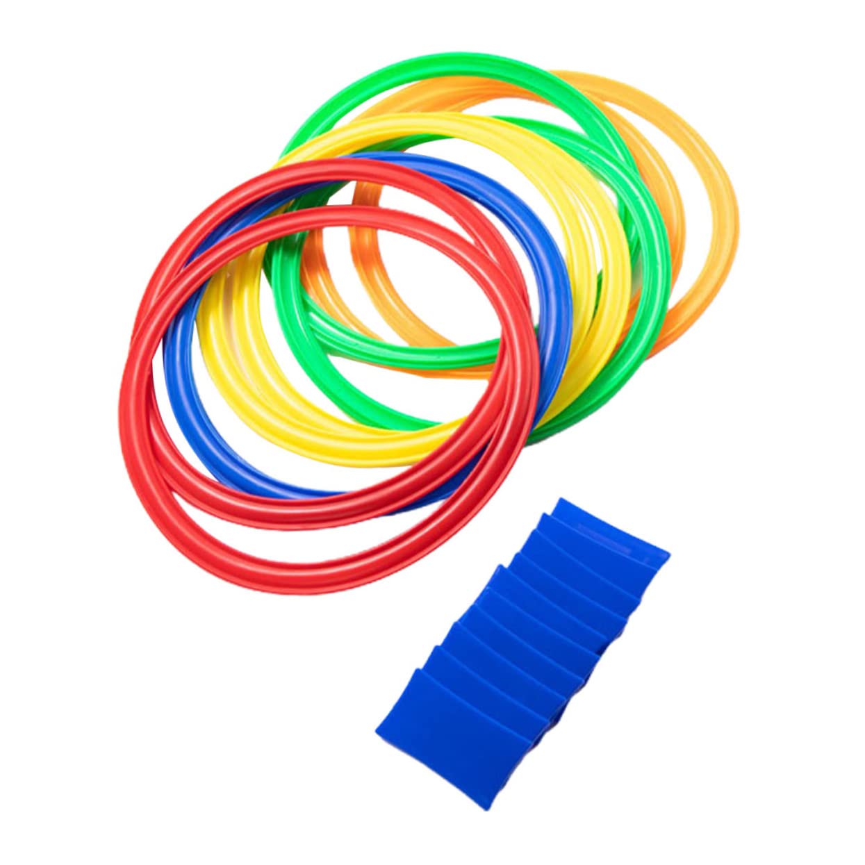 Abaodam Boys and Girls Outdoor Play Toys Plastic Ring Game Multi-Plastic Rings Enhance Hand-Eye Coordination Toys Random