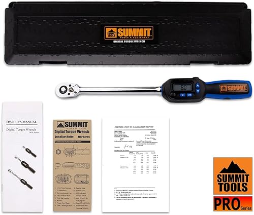 Miniatura 7 de Llave dinamométrica digital de 12 pulgada, 5-99.5 ft-lbs (6.8-135 N-m) rango de par, LED secuencial y zumbador, calibrado (WSP4-135CN)