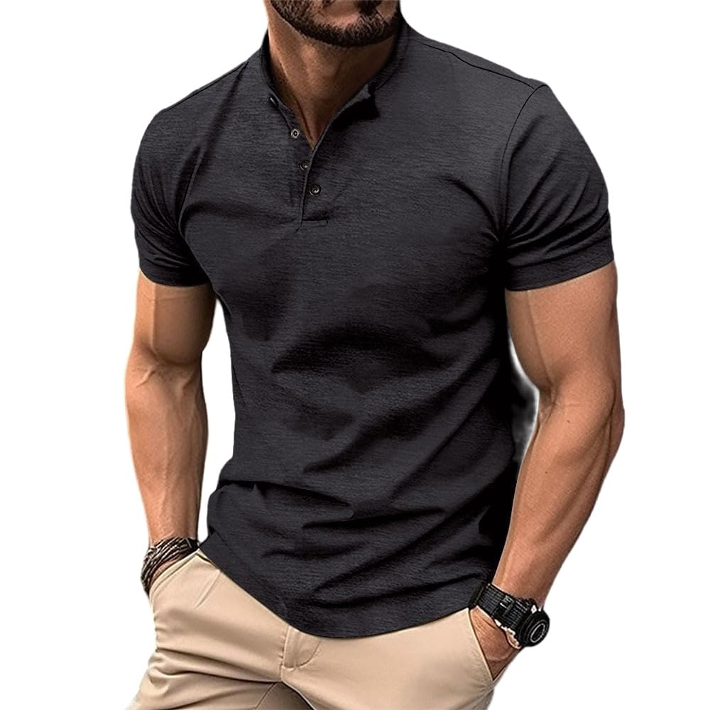 Jueshanzj Camisa polo masculina slim fit abotoada gola Henley casual esportiva em promoção! Veja a oferta e mais achadinhos de Camisetas 6 Hoje é o melhor dia para comprar Jueshanzj Camisa polo masculina slim fit abotoada gola Henley casual esportiva com aquele preço maroto! Promoção! Aproveite a oferta! 6