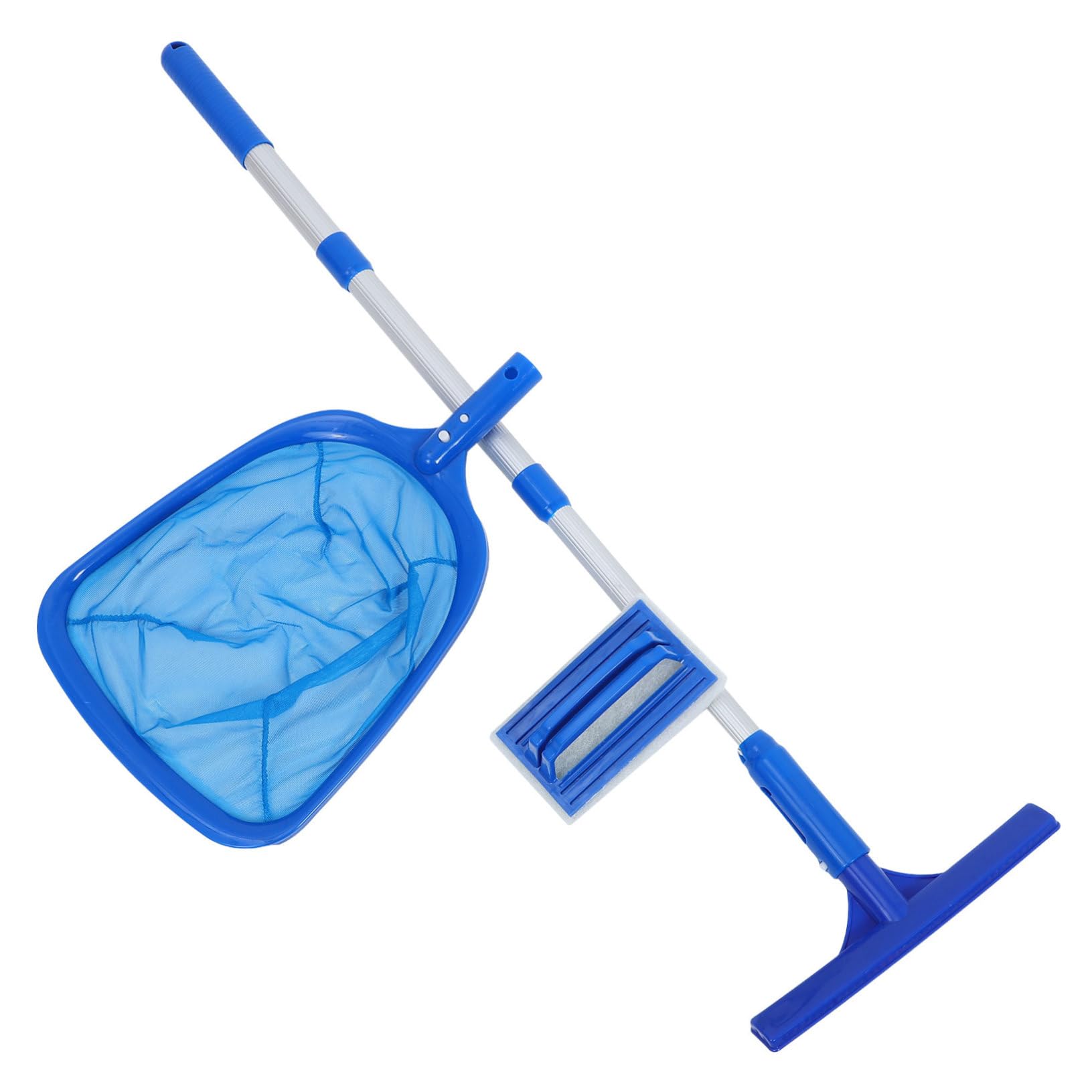 ifundom Reinigungsset Umfassenden Reinigung Bodensauger Pool mit Schwimmbad Skimmer Aluminiumlegierung Blauem Pp Effektive Bodensauger zur und Öffentliche Pools und Poolböden