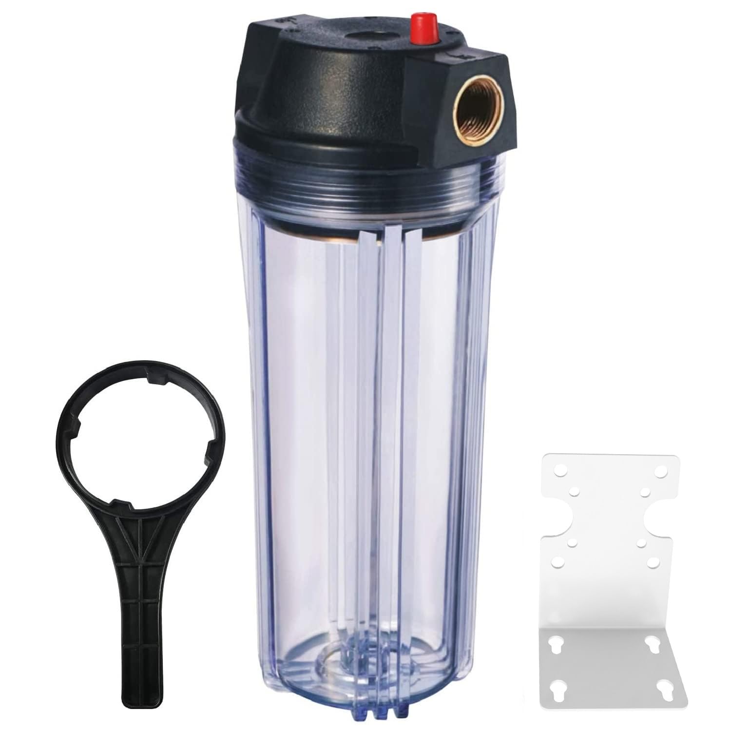 Geekpure 10-Inch Whole House Slim Water Filter Housing