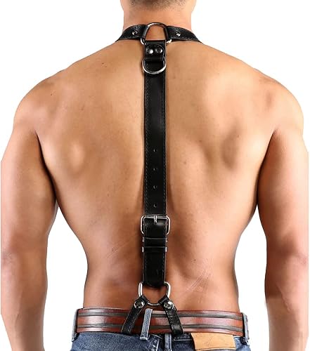 Miniatura 4 de Arnés para hombre ajustable en el pecho y tirantes ajustables para el hombro correas arnés