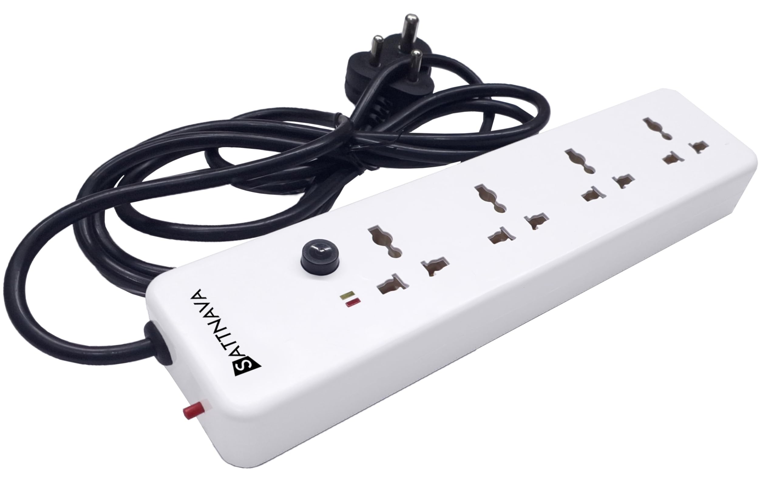 Sattnava H Power Box 41 Extension Board 3 Meter with 4 International Socket, 1 Power Switch, Thermal Switch, Indicator Level, ISI Marked Cable for Home Appliance 9.8ft Length-image-21