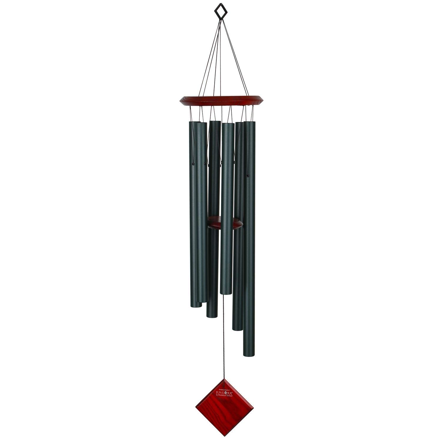 Woodstock Chimes DCE37 The Original Guaranteed Musically Tuned Earth Chime, 37x11x11 cm, Evergreen