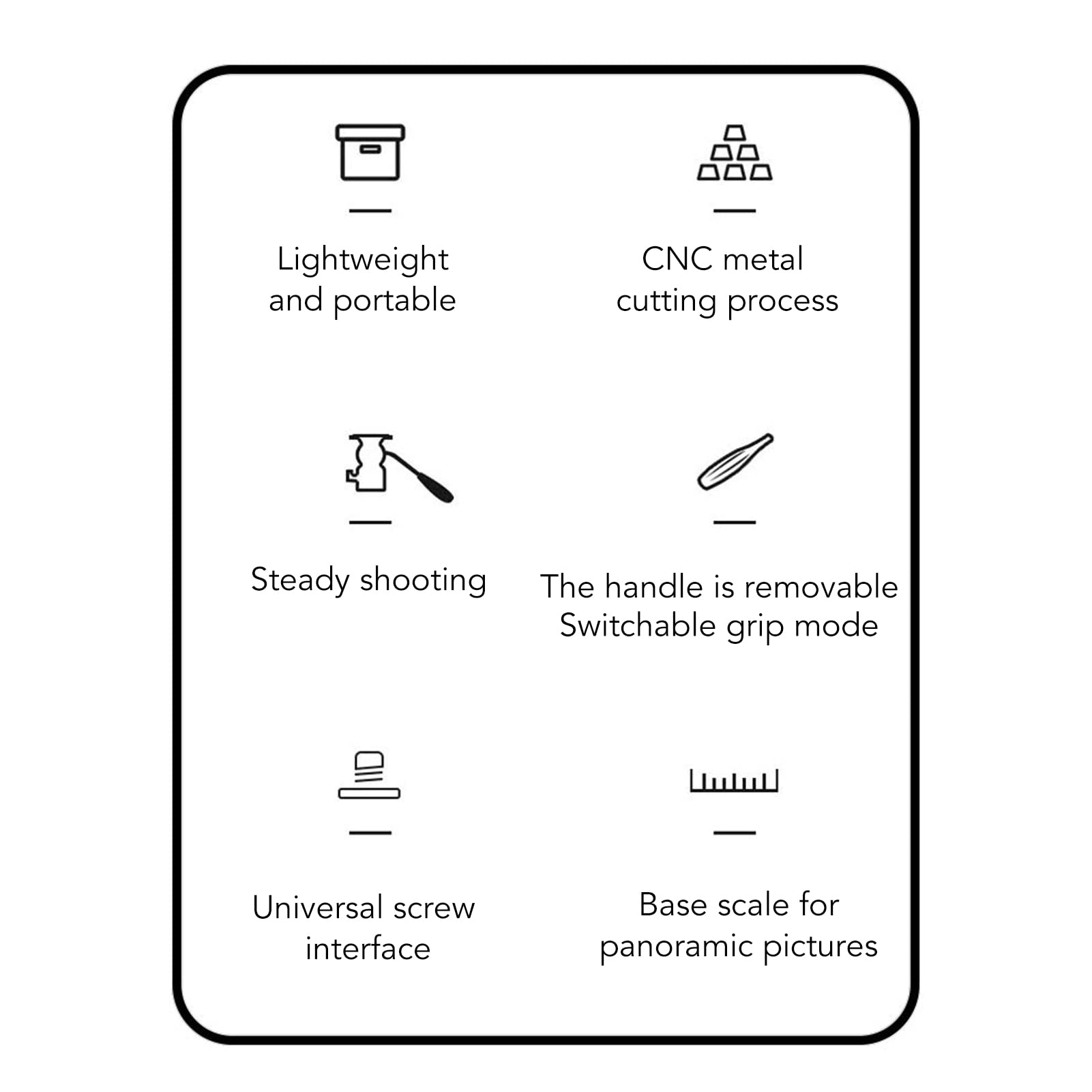 Panoramic Tripod Head with 360 Degree Hydraulic Fluid Video Ball Head, Made of Aluminum Alloy, for Tripod, Mobile, SLR and DSLR Cameras