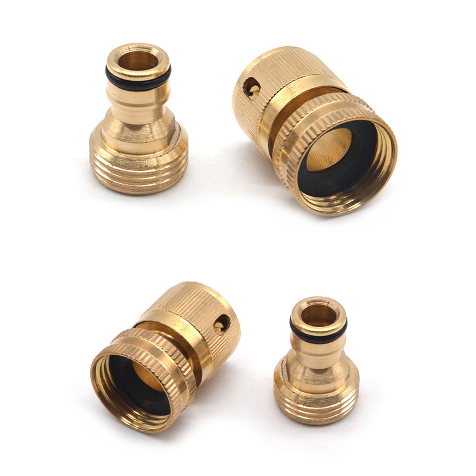 Conector de manguera de agua, válvula de aislamiento, interruptor de cierre de válvula de bola, boquilla rociadora de 3/4 ", pistolas de agua, rociador de rociado directo de alta presión de latón, con