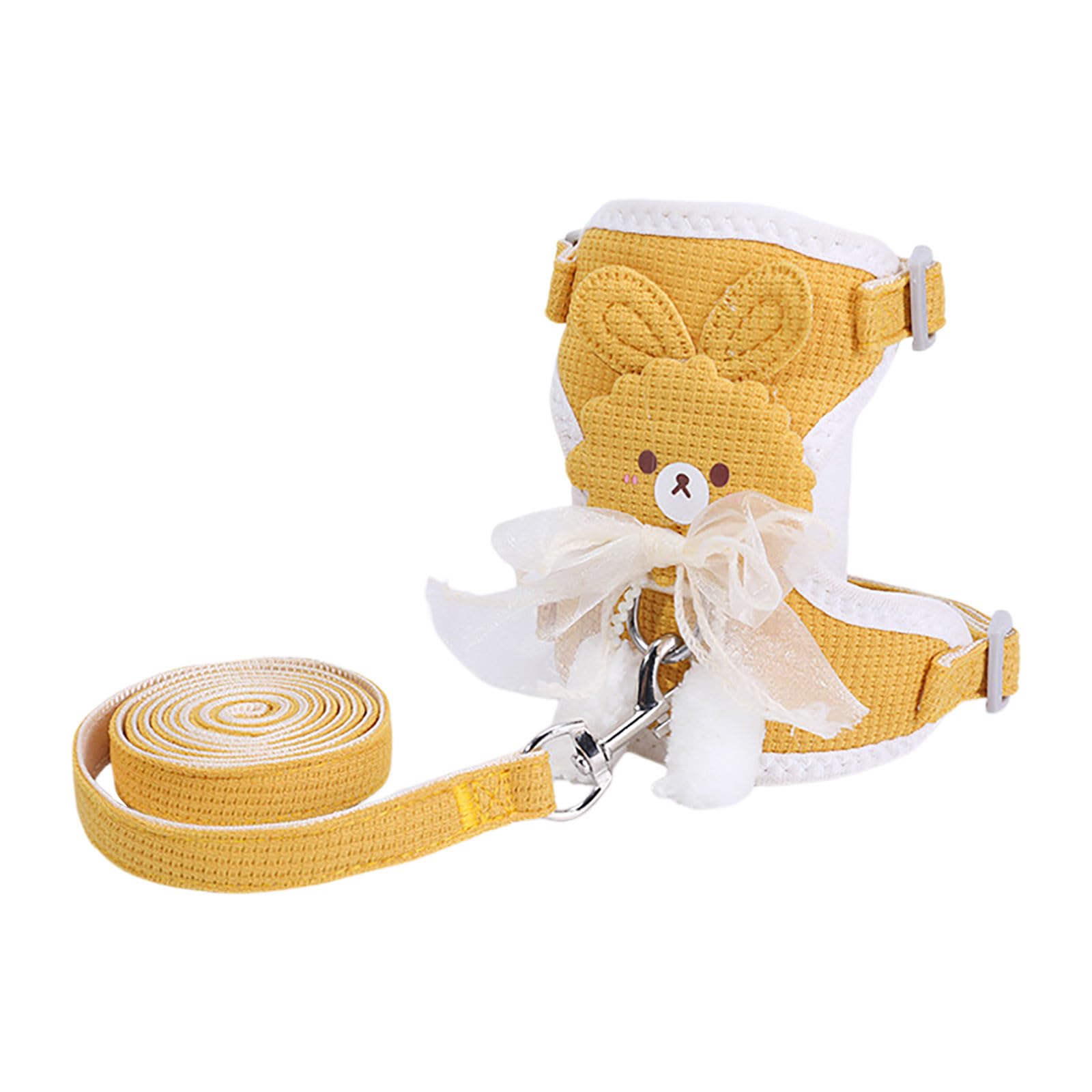 Cat Harness And Leash Escape Proof Outdoor Use Adjustable Vest Style With Pendant Cat Walking Strap 72243