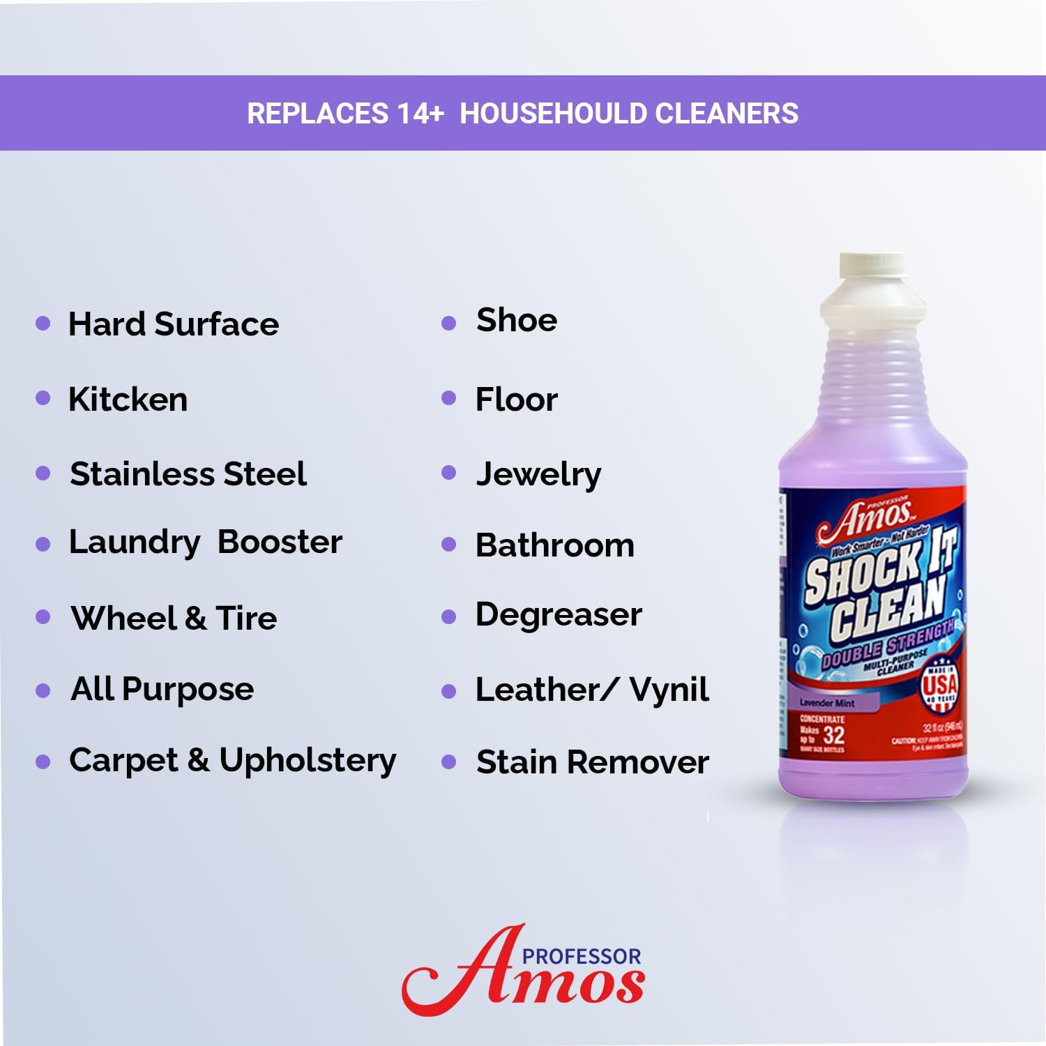 Professor Amos’ Shock It Clean KIT Limpiador concentrado de aroma de