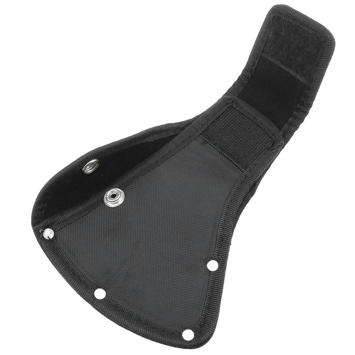 AYLIFU 1 paquete de funda para cabeza de hacha, color negro, doble broche, protector de hacha, cubierta de hacha, para senderismo, trabajo al aire libre (16 x 11 cm)