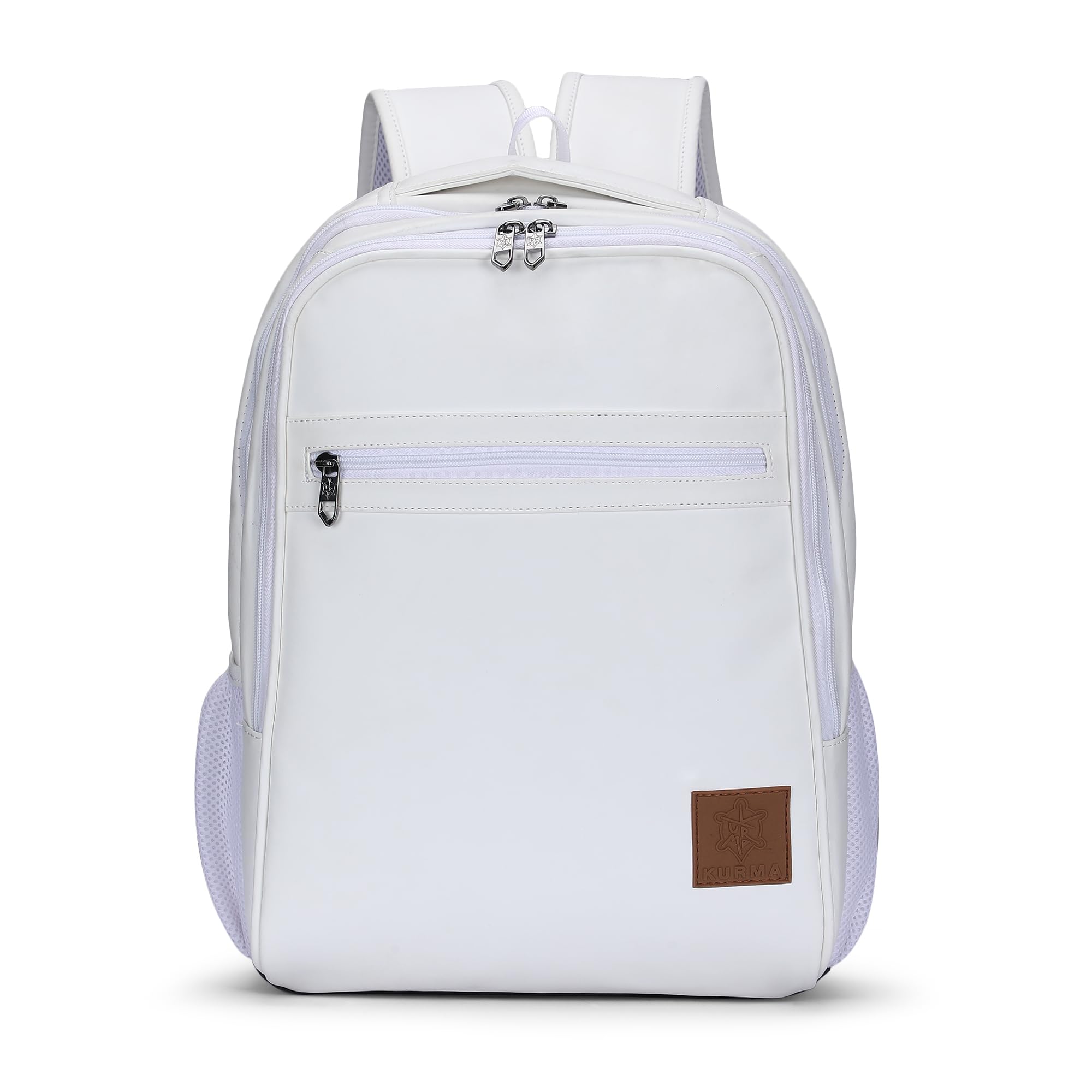 Unisex Stride 27 Liter PU Leather Laptop Backpack Office/School/Travel/Business Bags for Men & Women with Bottle Pocket - fits 15 Inch Laptop (Stride)-image-32