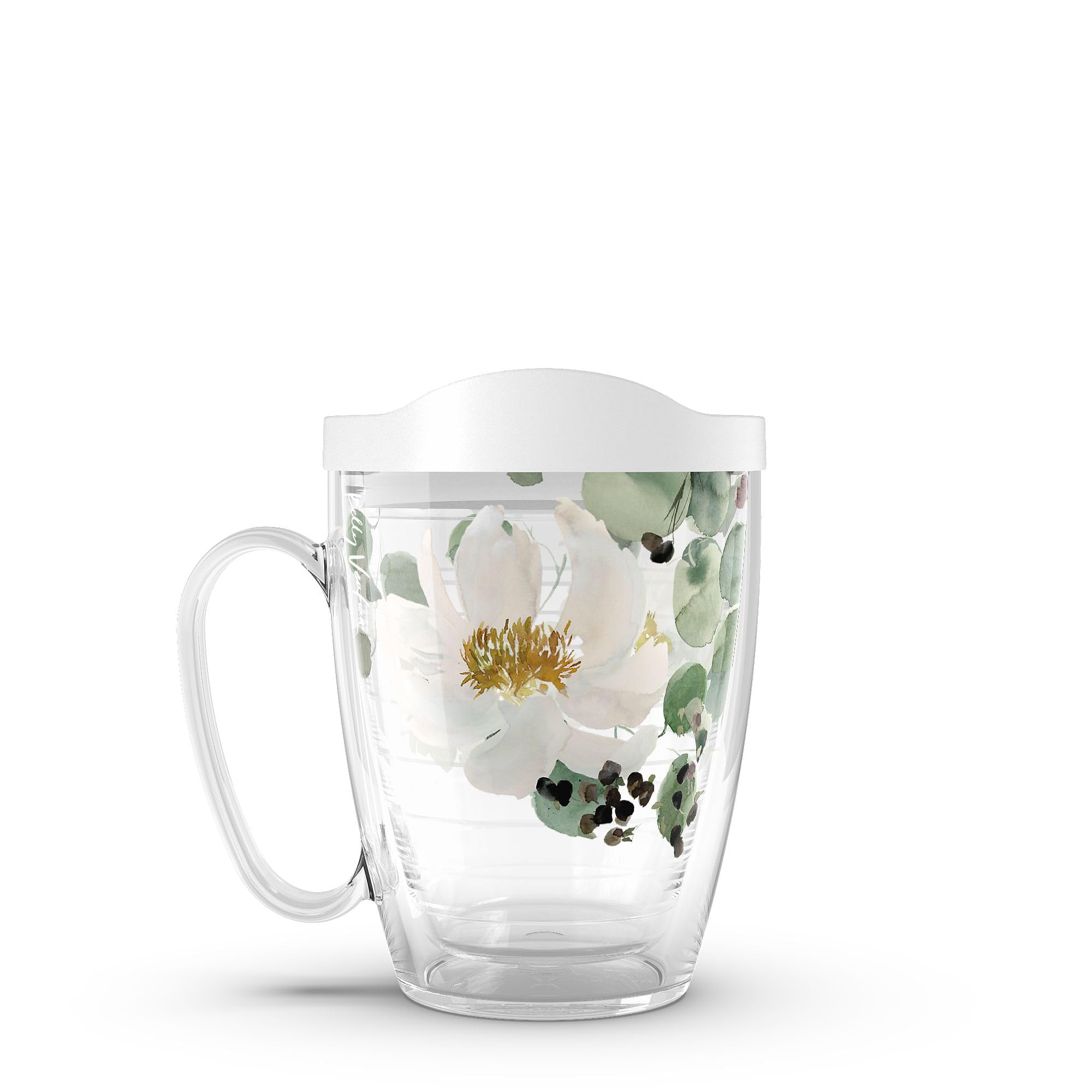 Tervis Kelly Ventura - Eucalyptus Made in USA Double Walled Insulated Tumbler Travel Cup Keeps Drinks Cold & Hot, 16oz Mug with Handle, Classic