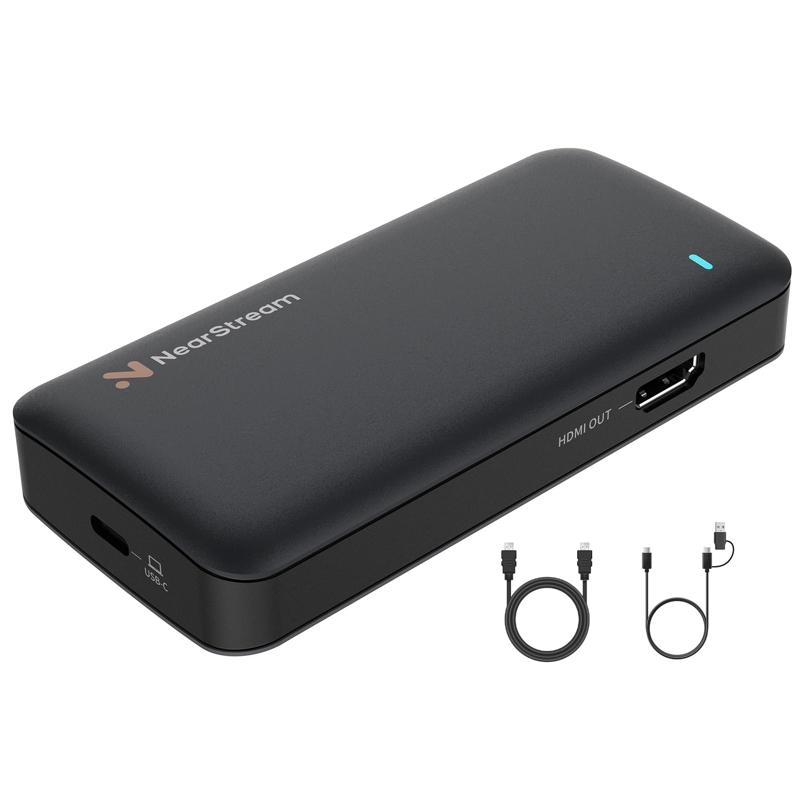 NearStream Tarjeta de Captura de Video HDMI 2.0 & USB 3.0, Capturadora de Video para Streaming, 4K Passthrough &1080P 60FPS Captura para PC/MAC/Cámaras/PS4/PS5/Switch/Xbox Series X/S/OBS