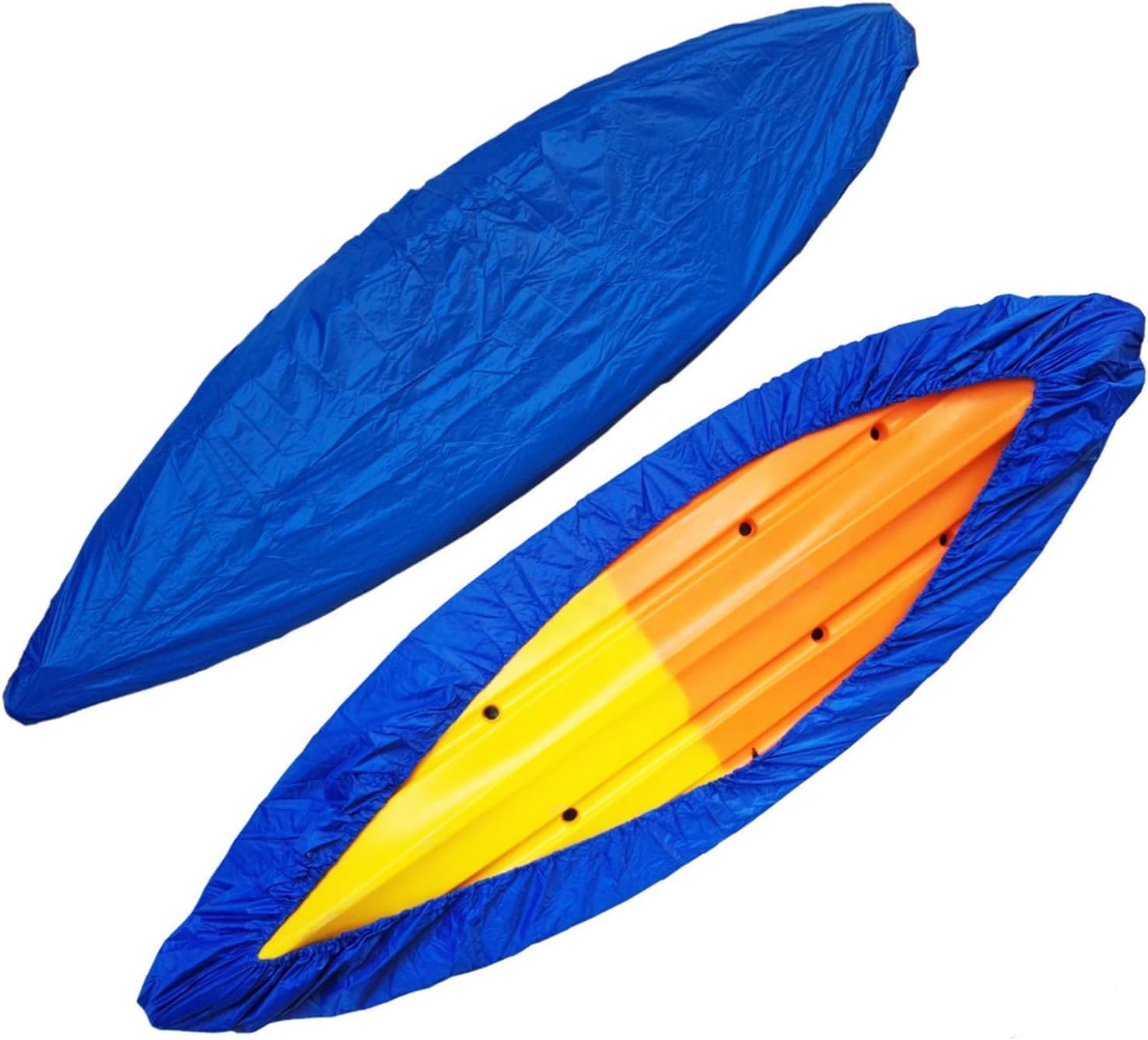 Telo Copri Barca, Tenda da Esterno, Telo Copri Kayak, Telo Antipolvere Professionale per riporre Kayak, Tessuto Resistente agli Strappi (Blu 2,1-2,5 m)