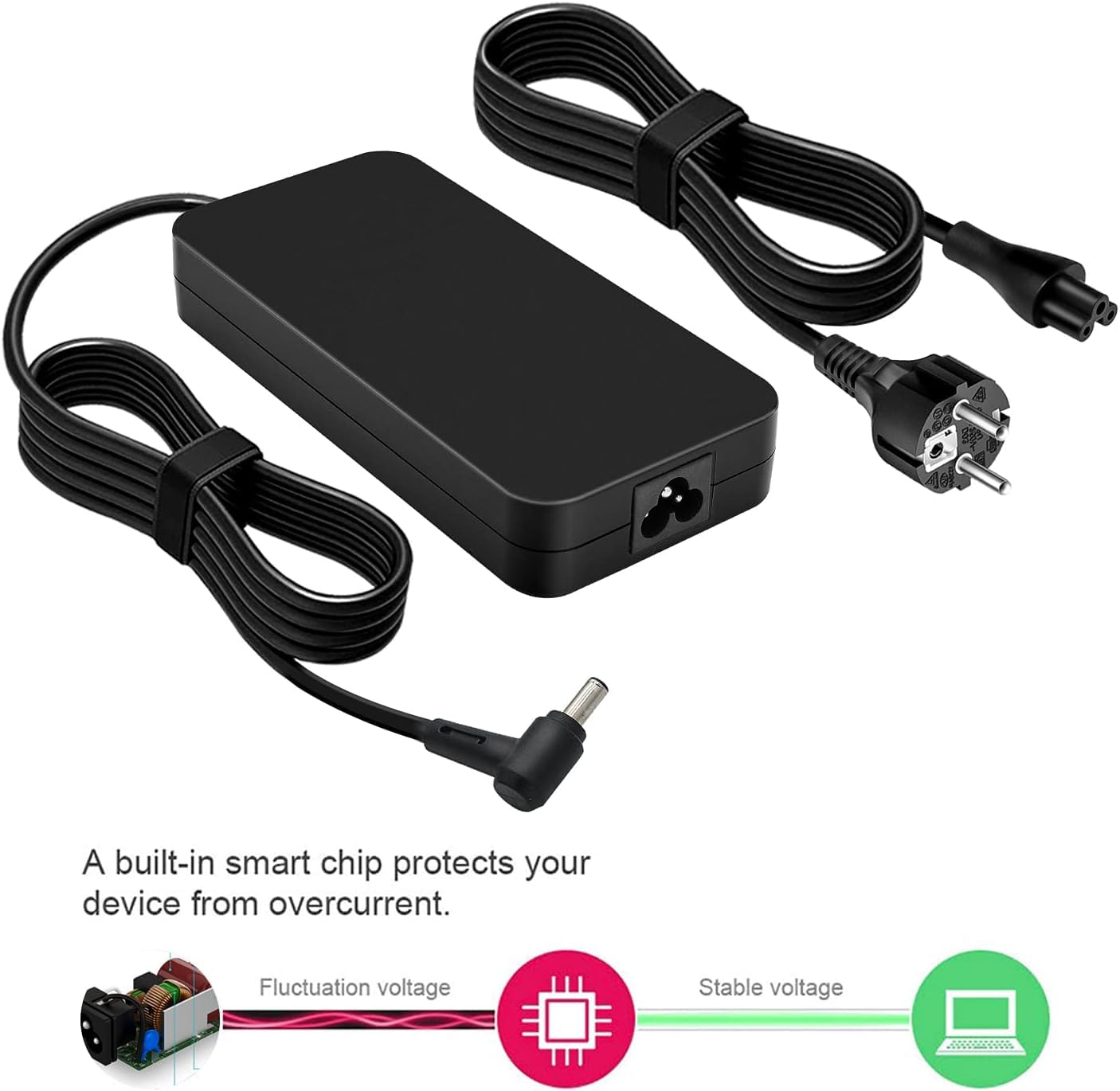 180W 19.5V 9.23A Adapter Laptop Charger Compatible for Asus ROG G750JM G750JS G750JW G750VW G750VX G751JL G751JM G752VL G752VT G55V G55VW G75VX ADP 180MB F FA180PM111 ADP-180HB D (5.5 x 2.5mm）