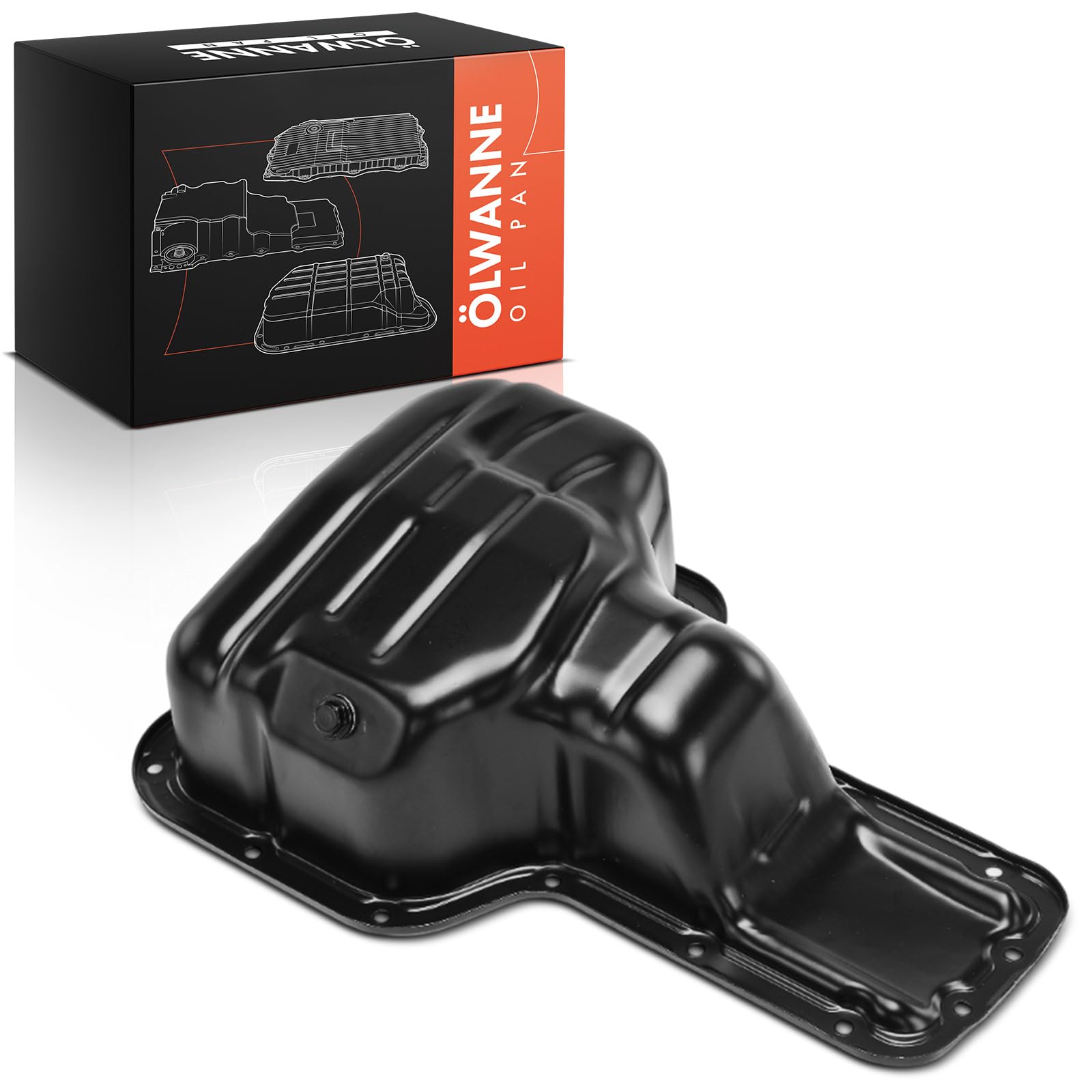 Frankberg Coppa dell'olio coppa dell'olio motore coppa della benzina | Compatibile con: A.v.e.n.s.i.s Station Wagon T22, A.v.e.n.s.i.s T25, C.o.r.o.l.l.a Compact E11, A.v.e.n.s.i.s T22