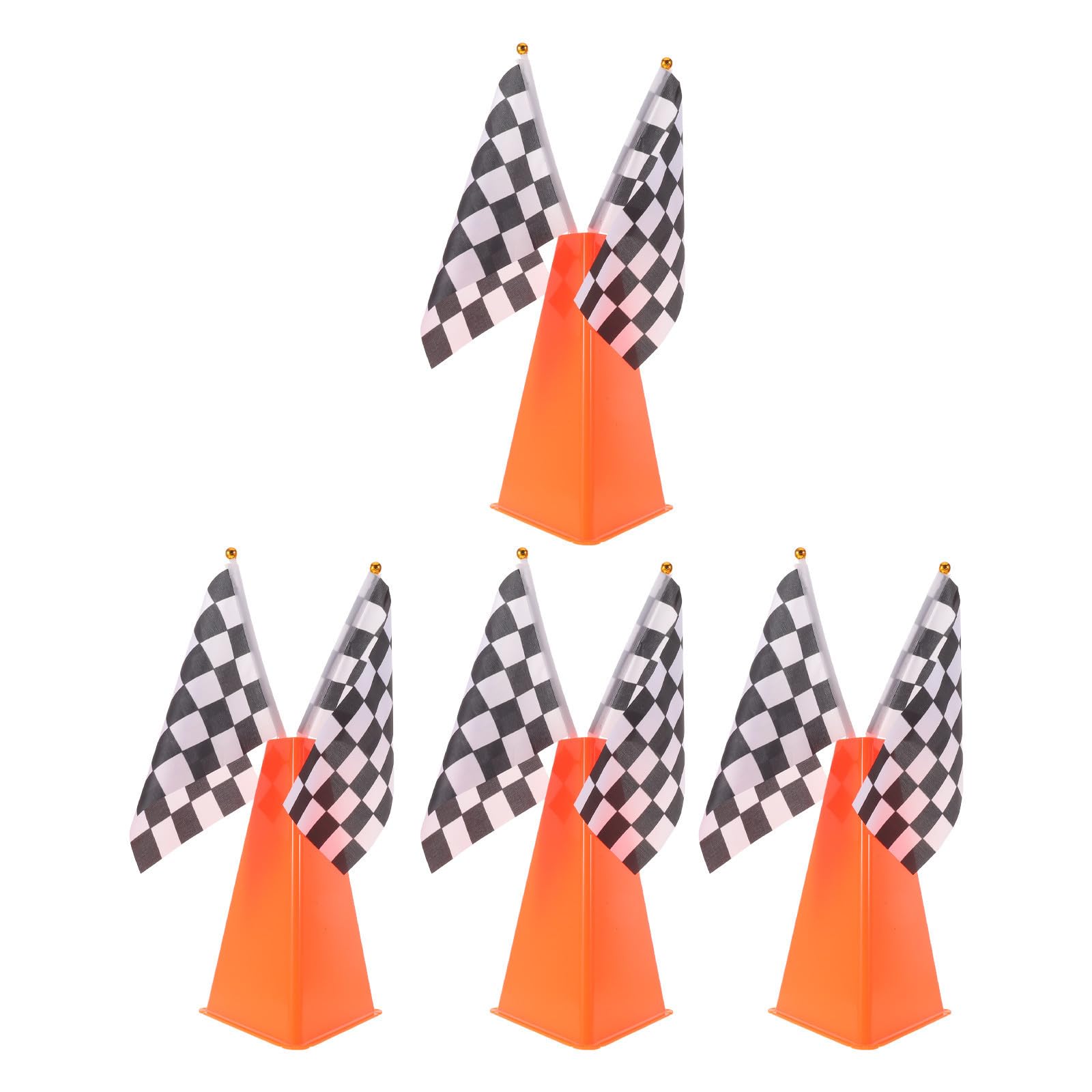 Toddmomy Conos de Tráfico para Carreras de PE Naranja, Fácil de Usar y Transportar, 4 Sets para Entrenamiento de Conducción y Fútbol al Aire Libre