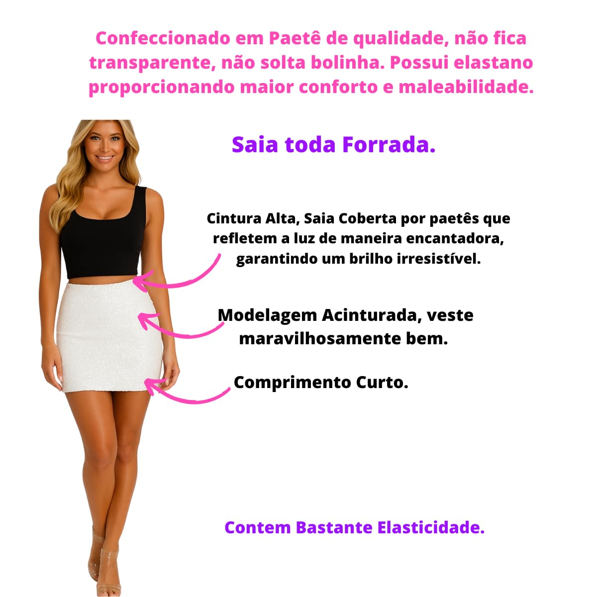 Saia Paetê Balada Feminina Cintura Alta Blogueira Balada em promoção! Veja a oferta e mais achadinhos de Saias 9 Hoje é o melhor dia para comprar Saia Paetê Balada Feminina Cintura Alta Blogueira Balada com aquele preço maroto! Promoção! Aproveite a oferta! 9