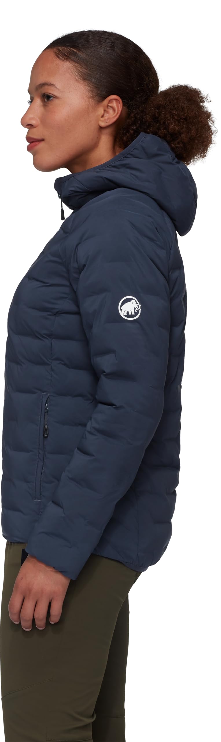 Mammut Sender IN Hooded Jacket Women – Kurtka Ocieplana Damska z Kapturem | Lekka, Zimowa, Turystyczna i Codzienna | Rozmiar XL, Marine