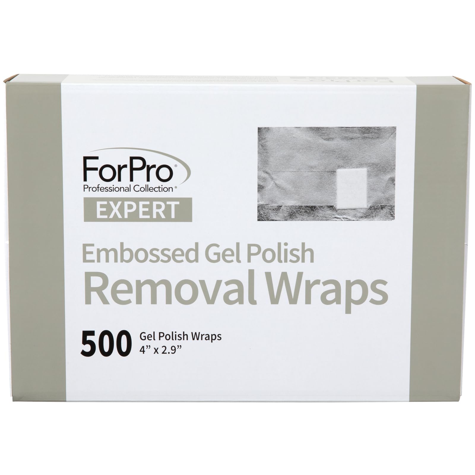 ForPro Professional Collection Gel Polish Removal Wraps with Cotton Pads