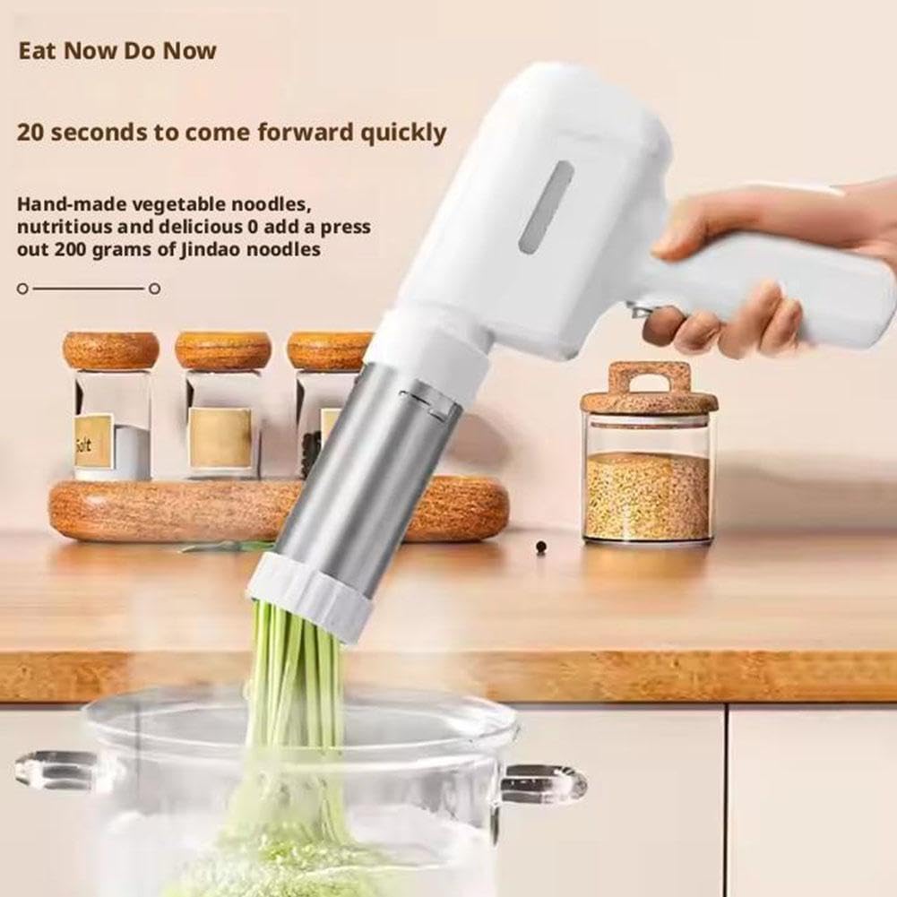 String Hopper Maker Electric, Electric Pasta Maker, Handheld Pasta Makers Machine, Portable Noodle Making Machine, 2025 Rechargeable Automatic Handheld Pastas Making Gun for Home Kitchen (3 Mould)