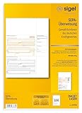 SIGEL ZV570 SEPA-Überweisungen, A4, 100 Blatt, Überweisungsträger / Zahlschein, mit gratis Beschriftungsvorlage
