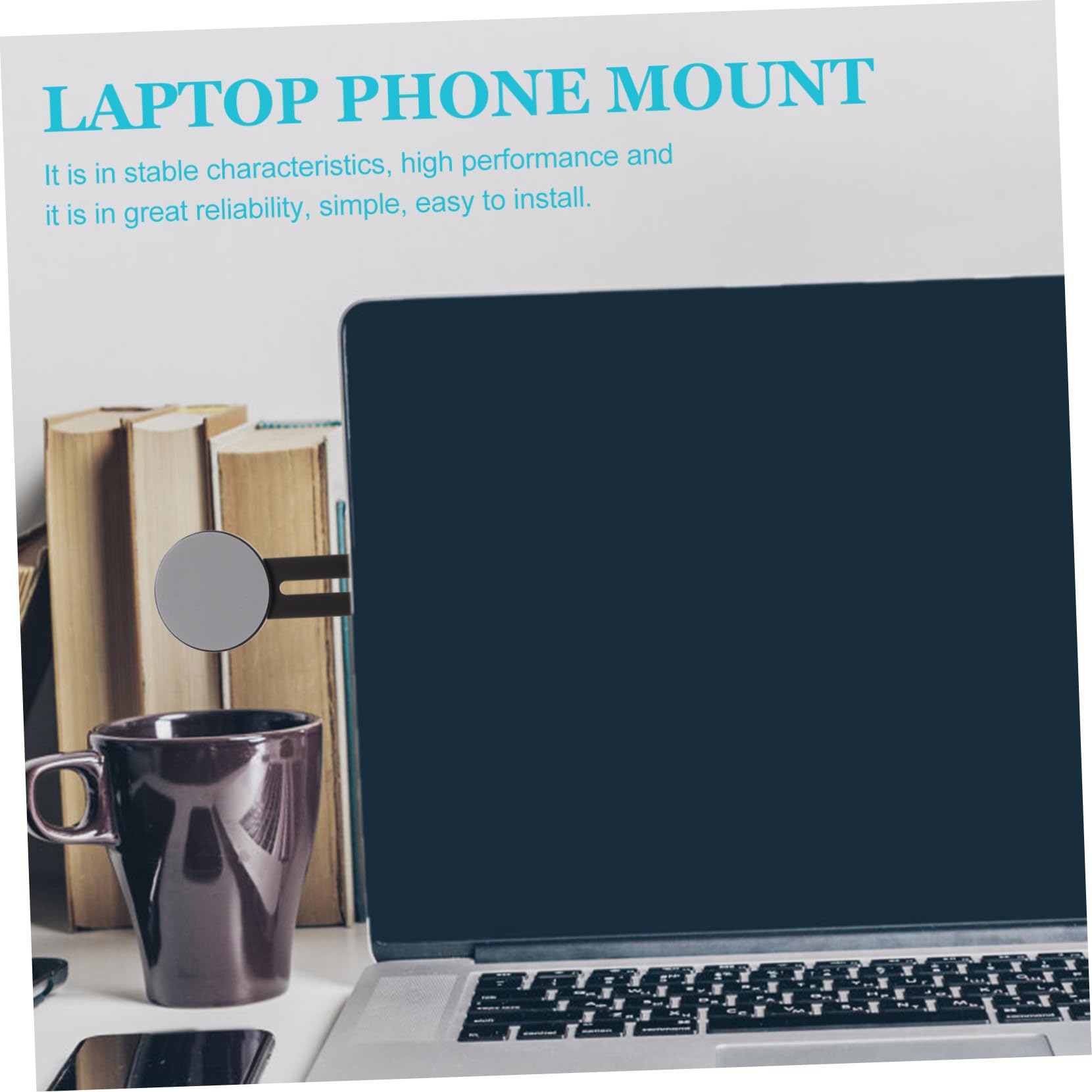 4 Pezzi Supporto Magnetico per Laptop e Cellulare da Auto Stand Multifunzionale Portatile per Tablet e Smartphone Facile da Installare e Affidabile per Lavoro
