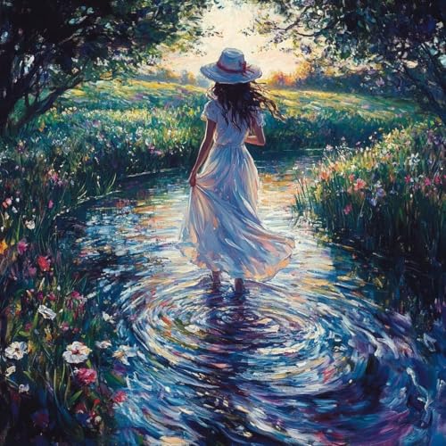 数字油絵 女性, 油絵 キャンバス ホーム オフィス装飾, 木 DIY Paint by Numbers for Adults, 数字塗り絵 含む アクリルペイントそして ブラシ, 適切な 大人 初心者, ペイントバイナンバー, ギフト 女性, 60x60